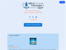 Tablet Screenshot of hillcountryh2o.com